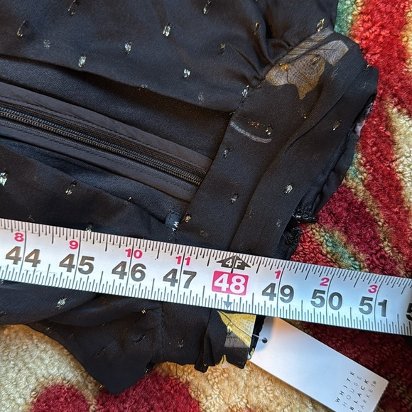 WHBM Halter Clip Jacquard Maxi Dress ophelia floral black - Picture 11 of 15